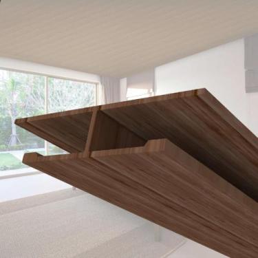 Imagem de Emenda Rígida Pvc Perfil H 1,3mmX4,8cmX3m Imbuia - Permatti