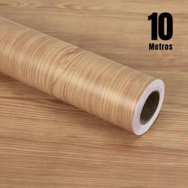 Imagem de Papel de Parede Madeira Nó Escuro Texturizado 10 METROS PREMIUM Sala Q