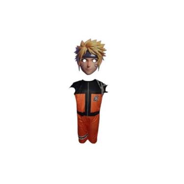 Imagem de Fantasia Roupa Infantil Naruto Com Mascara E.v.a 3D - Fashion Style In