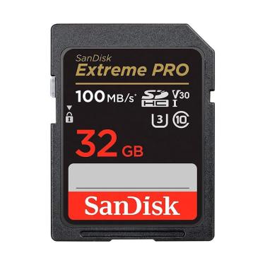 Imagem de Cartão de Memória SD Extreme Pro V30 U3 4K SDSDXXO-032G-GN4IN 32GB Sandisk para Alta Performance
