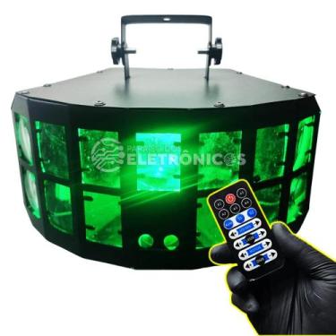 Imagem de Globo Laser Jogo De Luz RGBW Com Controle Festab Balada DJ Alto Brilho