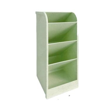 Imagem de Organizador de mesa para canetas, suporte de pincel, suporte de lápis de mesa para materiais escolares, artigos de papelaria Kawaii e caixa de armazenamento de maquiagem de escritório