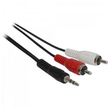 Imagem de Cabo P2 Estereo X 2 Rca Macho 1,8m Cbrc0010 Preto Storm