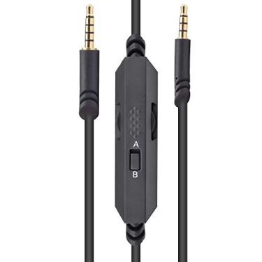 Imagem de Cabo de fone de ouvido A10 A40 para substituição de áudio com mudo e microfone embutido, compatível com os fones de ouvido para jogos Astro A10 A40 A30 A50 Logitech G633 G933, para Xbox One Play Station PS4