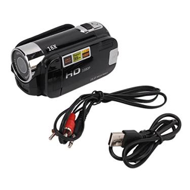 Imagem de Filmadora Com Câmera De Vídeo Full HD 1080P, Gravador De Câmera Digital, Câmera Filmadora Com Zoom Digital - 16 MP, Rotação De 270 °, Tela Colorida De 2,7 Polegadas, Filmadoras Digitais(preto)