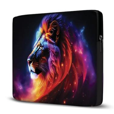 Imagem de Pasta Maleta Capa Case Para Laptop Notebook Compatível com MacBook, Dell, Samsung, Acer UltraBook, 15,6" Leão Universo