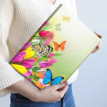 Imagem de BBSujane Capa para tablet Samsung Galaxy Tab A8 10,5 Fit 2022 borboleta flor Samsung A8 10,5 polegadas Samsung Galaxy Tab A8 capa fina protetora inteligente capa rígida para SM-X200 X205 X207