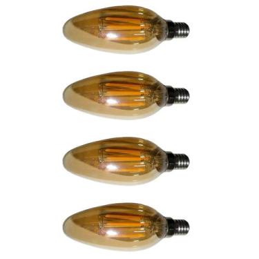 Imagem de Lampada Multifilamento 30W Led Kit 4 Unidades Iluminaçao Retro Vintage