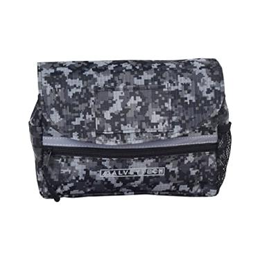 Imagem de AlveyTech Bolsa de selim para scooter de mobilidade, cadeira de rodas e cadeira elétrica (pequena, camuflagem cinza digital) – Suporte de acessórios para apoio de braço, bolsa organizadora de