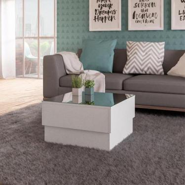 Imagem de Mesa de Centro Parati Branco com Tampo Espelhado - Artely