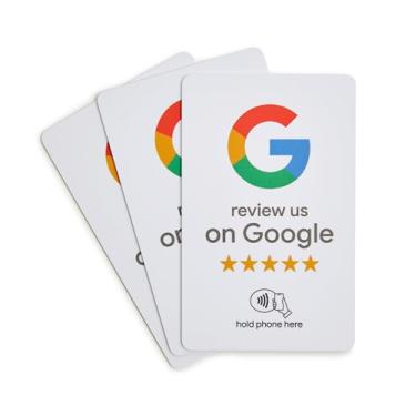 Imagem de Google Review Tap Card - Cartão NFC e QR Code para pequenas empresas, obtenha mais avaliações de clientes, essencial para escritórios, feiras e cabines de fornecedores, acessórios e suprimentos