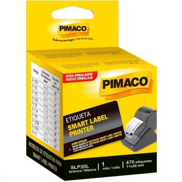 Imagem de Etiqueta Pimaco Impressão Térmica Smart Label SLP35L 11 x 38 mm 1 Rolo com 470