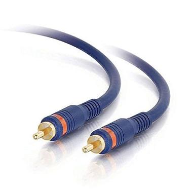 Imagem de C2G Cabo coaxial de áudio digital Velocity S/PDIF 29114, azul (3 pés, 0,91 metros)