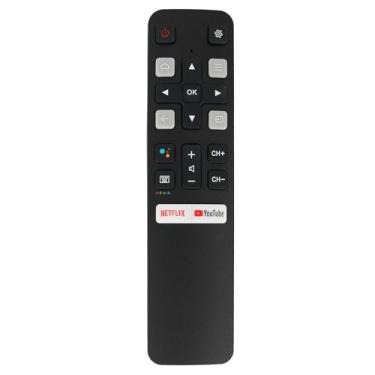 Imagem de Controle remoto inteligente de comando de voz de substituição compatível com TCL Android 4K Smart TV 40A323 43S6500FS 49S6500 49S6800FS 49S6800FS 40S6800FS 43S6800FS 49S6500 49S6800