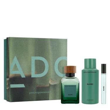 Imagem de Kit Adolfo Dominguez Bambu Desodorante 150ml + Eau De Parfum 120ml + Eau De Parfum 10ml - Perfume Masculino