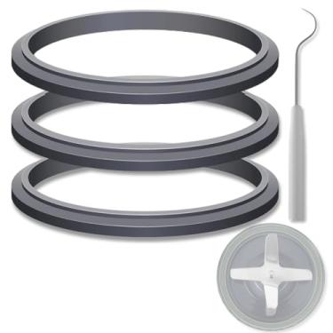 Imagem de 3 peças de substituição da junta do liquidificador com 1 x gancho de crochê para peças de reposição Nutribullet para liquidificador Nutribullet 600W e Nutribullet Pro 900W