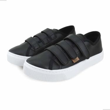 Imagem de Tênis Feminino Casual Sem Cadarço Plataforma Baixa Leve e Confortável Antiderrapante Tecido Macio Solado Reto (Preto, BR, Adulto, Numérico, 39)