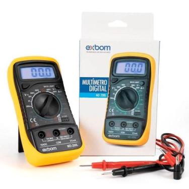 Imagem de Multímetro Digital Multi Funções Lcd Profissional Portátil - EXBOM