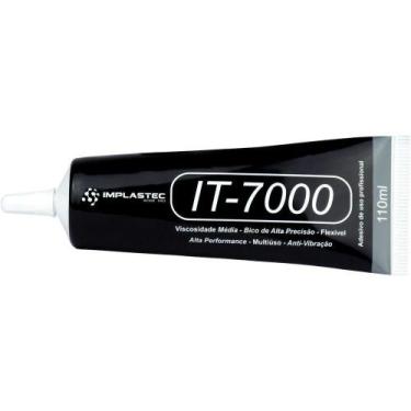 Imagem de Cola Para Tela Celular It7000 Preta 110ml - IMPLASTEC