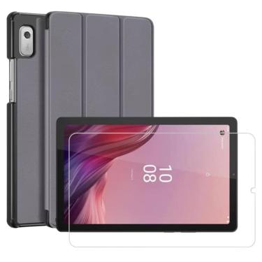 Imagem de Capa Protetora Para Lenovo Tab M9 - 9 + Pelicula - Cinza
