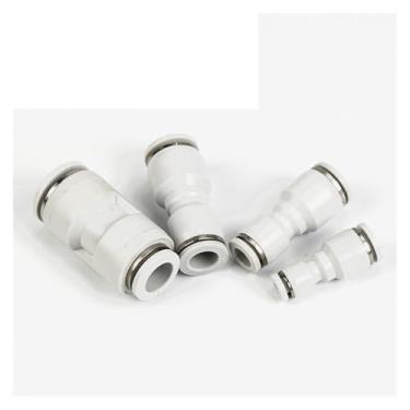 Imagem de 1 peça PG Conector rápido de tubo de ar de diâmetro variável reto pneumático 4 6 8 10 12 16 mm (PG10-8)