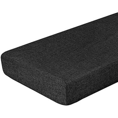 Imagem de Almofada de assento de baloiço almofada de banco resistente à água, almofadas de substituição de espreguiçadeira de toldo balanço almofadas de assento tapete para móveis de pátio de jardim exterior