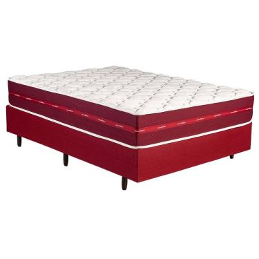 Imagem de Colchao Casal Molas Ensacadas D33 Suporte Firme 120kg Tampo com Viscose Alto 30cm Certificado INMETRO