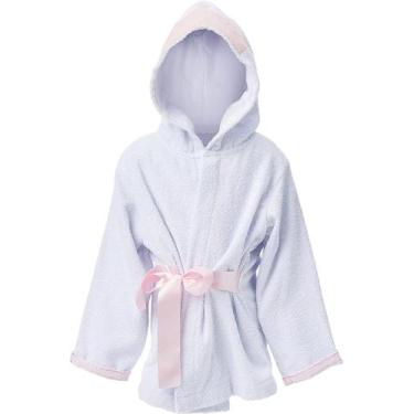 Imagem de Roupão Princesa Branco/Rosa M - Zip