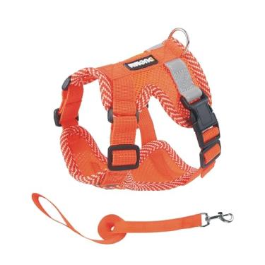 Imagem de Peitoral para cães de 3 a 4,5 kg, colete refletivo à prova de fuga com clipe frontal, inclui coleira de 1,5 m