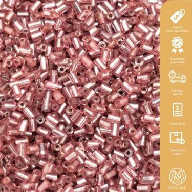 Imagem de Miçanga Passante Vidrilho Tubo 2mm 8000pçs 100g Escolha a Cor - Macall