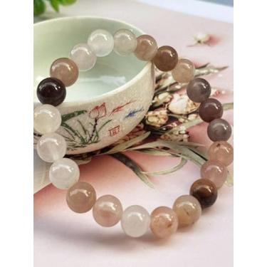 Imagem de Pulseiras femininas com contas de cristais de cura para mulheres, pulseiras de pedra natural, meditação energética, presentes de amizade para mulheres, presentes de Natal