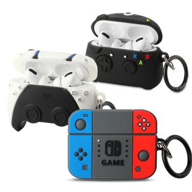 Imagem de [2Pac] Capa compatível com Airpods Pro 3 (2025), lindas capas protetoras de silicone macio para Apple AirPods Pro 3ª geração, capa para Airpod Pro 3 com chaveiro para homens/meninos