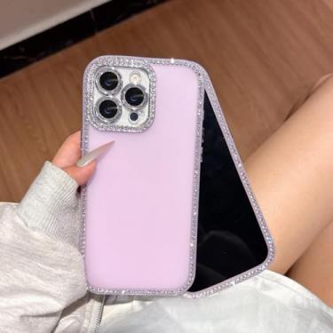 Imagem de HTVJFX Capa rígida de acrílico brilhante Candy Jelly para iPhone 12 Pro Max (para iPhone 12 Pro Max/roxa)