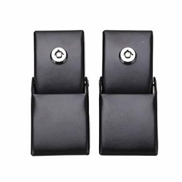 Imagem de Cryfokt Kit de Metal Antirroubo de Conjunto de Trava de capô Adequado para JK 2007-2017, Acabamento Em pó Preto, Evita Vibração do capô, Design Elegante Adequado para Entusiastas de Jipe