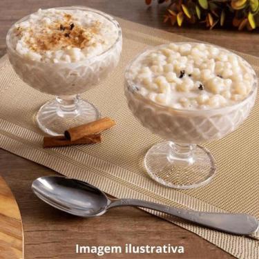 Imagem de Kit 6 Taças De Sobremesa Vidro Resistente Bico De Abacaxi Vidro Elegan