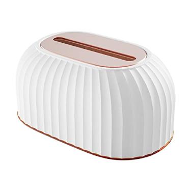 Imagem de Caixa de Papel Toalha Mesa com Dispenser Pop-up Mola Suporte para Bancadas Banheiro Toalete Casa Cozinha Quarto Carro Escritório Capa Armazenamento Gu