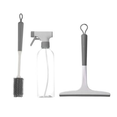Imagem de Kit Multiuso Escova de Limpeza + Rodo + Borrifador Flow - Ou, Escova T