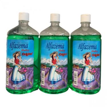 Imagem de Kit contendo 3 Deo-Colônia Alfazema Halley Original 1 litro