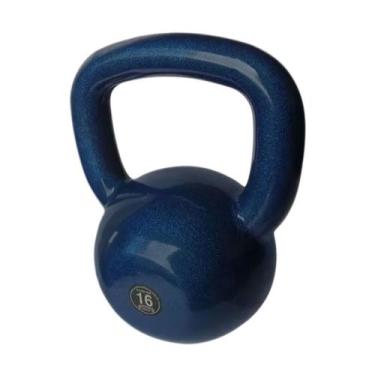Imagem de Kettlebell Emborrachado Treinamento Funcional Fitness 16,0kg - ANILHAS