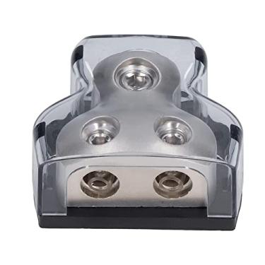 Imagem de Divisor de Amplificador de áudio para Carro, Bloco de Distribuição de Energia Resistente a Altas Temperaturas de 2 Vias Com Uma Capa Transparente para Automóvel para ATV para RV
