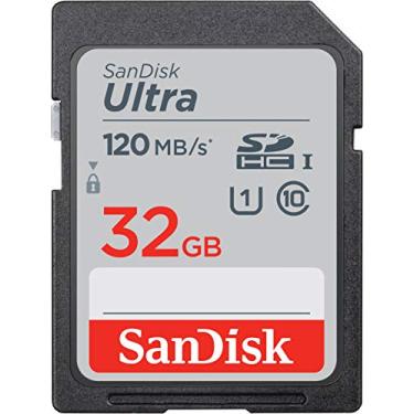 Imagem de SanDisk Cartão de memória Ultra SDHC UHS-I de 32 GB - 120 MB/s, C10, U1, Full HD, cartão SD - SDSDUN4-032G-GN6IN