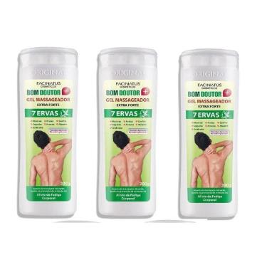 Imagem de Kit 3 Géis Massageador 7 Ervas  Para Dor 