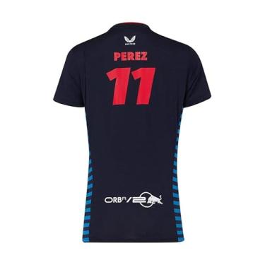 Imagem de Camiseta feminina Red Bull Racing F1 2024 Sergio Checo Perez Team, Céu noturno, GG