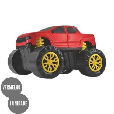 Imagem de Caminhonete Vermelho Sara X Brinquedo Infantil Criança - Omotcha