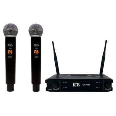 Imagem de Microfone Duplo UHF Sem Fio Kadosh K392M Bastão Profissional
