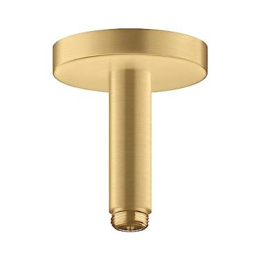 Imagem de AXOR 26432251 ShowerSolutions Tubo de extensão para montagem no teto, 10 cm em braço de chuveiro óptico dourado escovado
