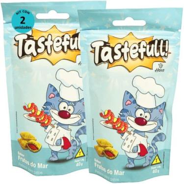 Imagem de Hana Tastefull Nuggets Para Gatos Frutos do Mar 40g Kit 2 un - Hana He