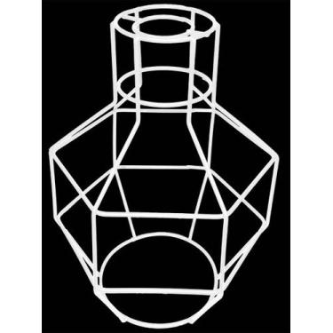 Imagem de Cupula de Aramado Granada Branca Para Pendentes e Abajures G - CM GLAS