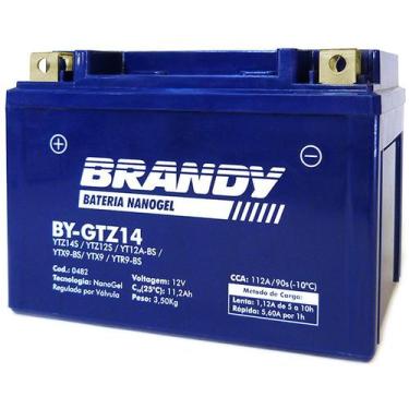 Imagem de Bateria NanoGel Brandy - Para Moto Transalp 700 Shadow VT750 CB 1100 -