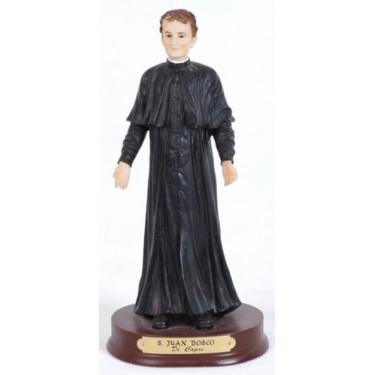 Imagem de Imagem Dom Bosco Resina Importada Religiosa 22cm - Zona Livre